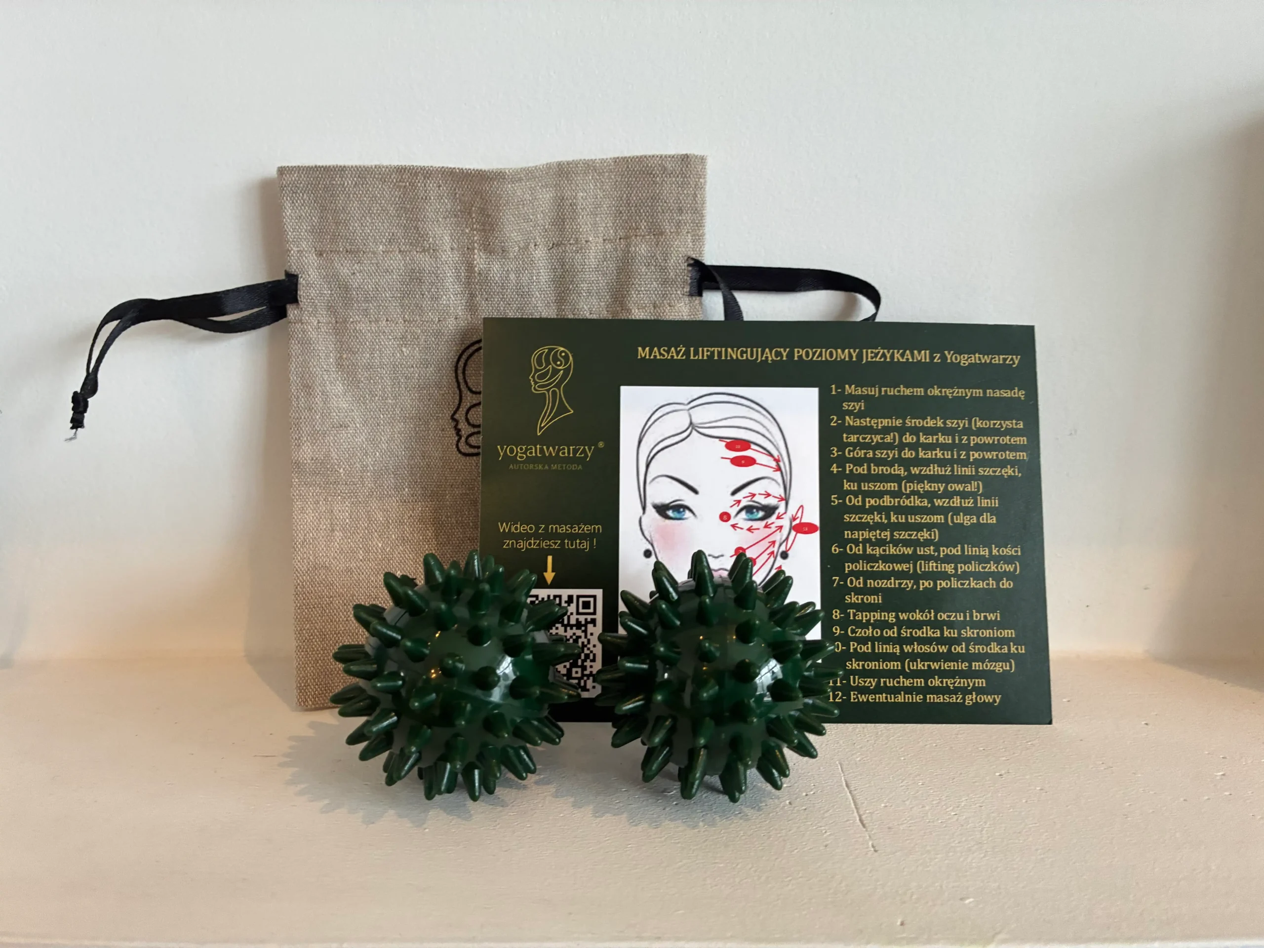 Ekskluzywne jeżyki do masażu twarzy (1 para) - obrazek 2