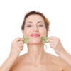 Jadeitowe gua-sha do masażu wraz z mapą masażu - obrazek 6